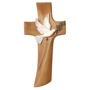 Croce con colomba della pace frassino