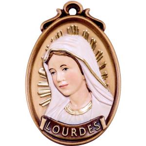 Medaglione busto Lourdes