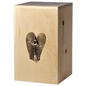 Urna "Angelo dell'amore" - legno di cirmolo - 28,5 x 17,5 x 17,5 cm