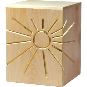Urna "Luce eterna" - legno di acero - 28,5 x 22 x 22 cm