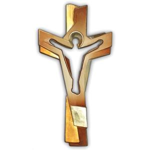 Croce della Passione Marrone Oro