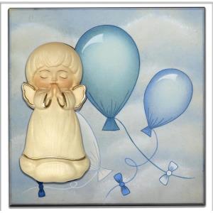 Tavola palloncini blu + Angelo Luna