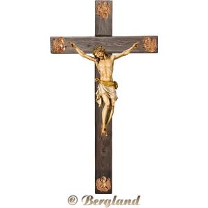 Cristo Pisa su croce "Legno vecchio" con Evangelisti