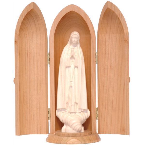 Madonna di Fatima in nicchia (altezza Madonna) - naturale