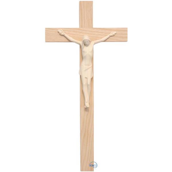 Crocifisso stilizzato - Corpus con croce diritta - naturale