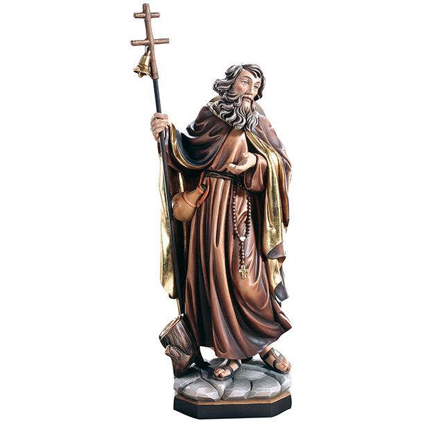 San Francesco di Paola con teschio - colorato