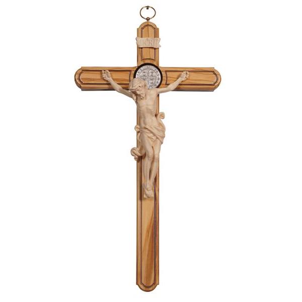 Croce S.Benedetto ulivo con Cristo Leonardo - naturale