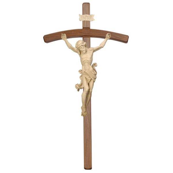 Cristo Leonardo-croce curva scura - naturale