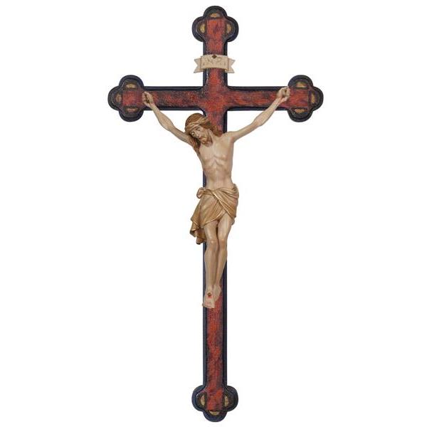Cristo Siena-croce antichizzata barocca - brunito in più tinte