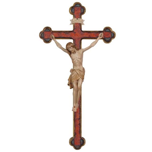 Cristo Siena-croce oro barocca - brunito in più tinte