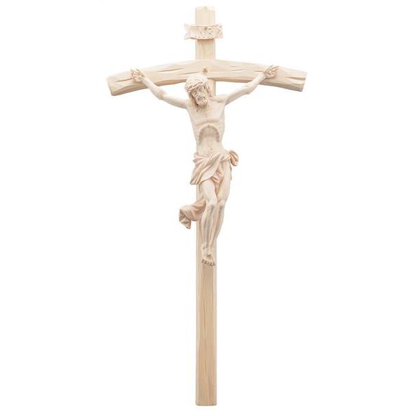 Cristo Benedetto con croce curva - naturale