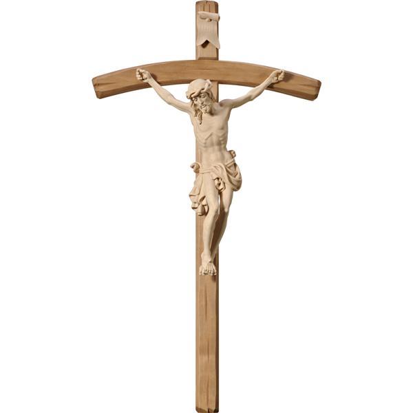 Cristo barocco con croce - naturale