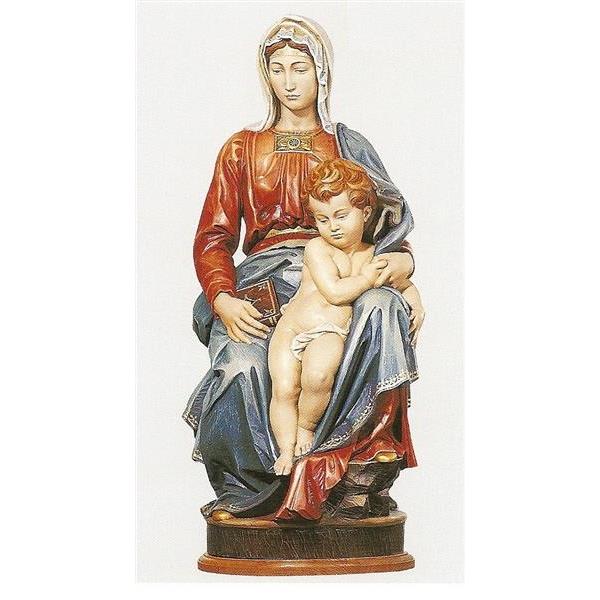 Madonna con Bambino di Michelangelo - Fibra di Vetro Colorato
