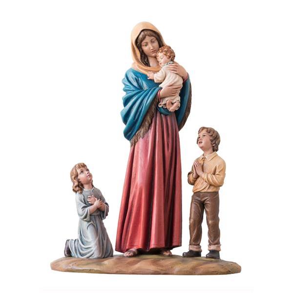 Madonna della strada "Ferruzzi" con bambini - Fibra di Vetro Colorato