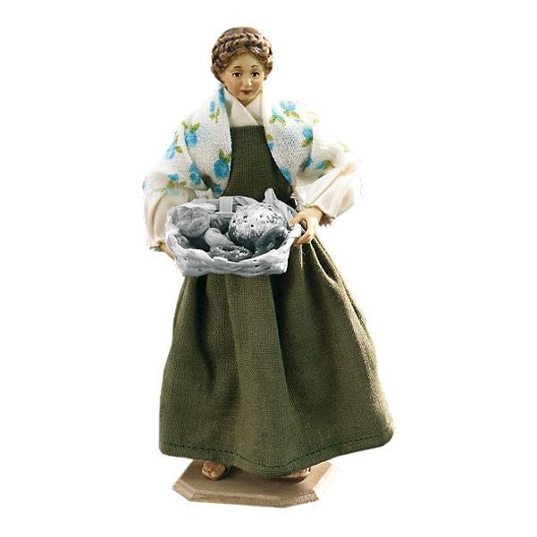 Donna senza cesta di pane - colorato
