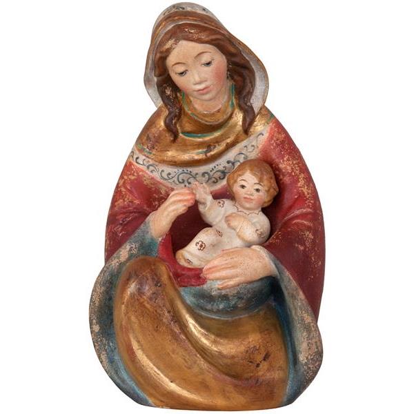 Madre di dio seduta con Gesú bambino nel grembo - colorato