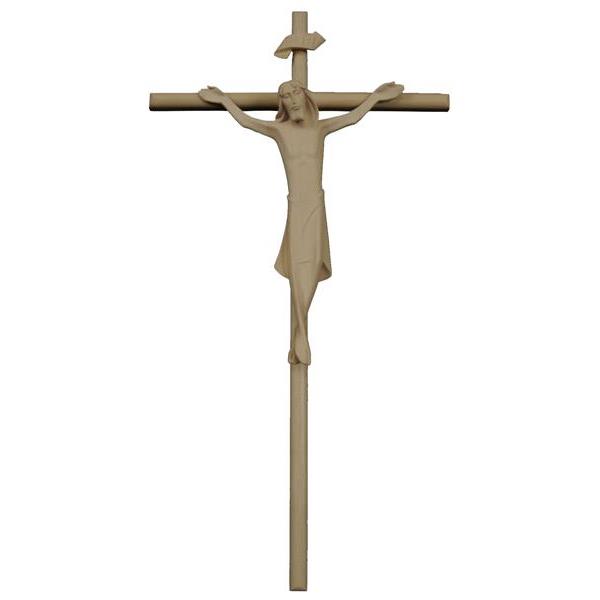 Crocifisso Raffaello, su Croce diritta, in legno - naturale