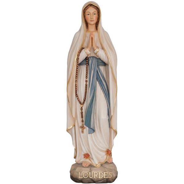 Statua della Madonna di Lourdes in legno - colorato