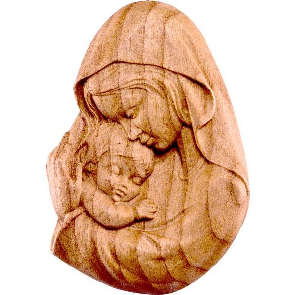 Rilievo della Madonna madre ciliegio - naturale