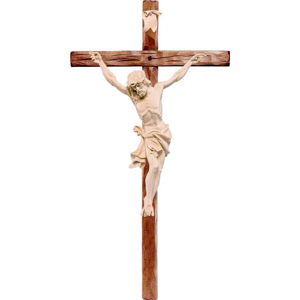 Cristo delle Alpi azzurro con croce diritta - naturale