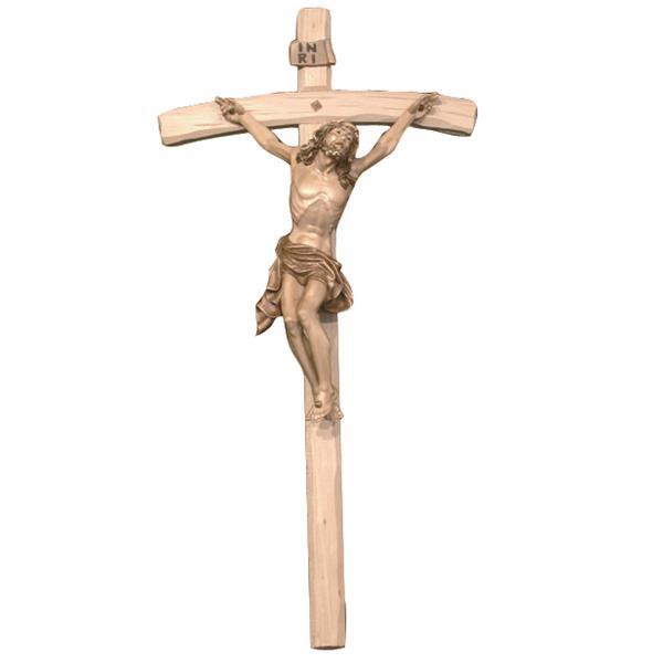 Cristo agonizzante con croce - brunito in più tinte