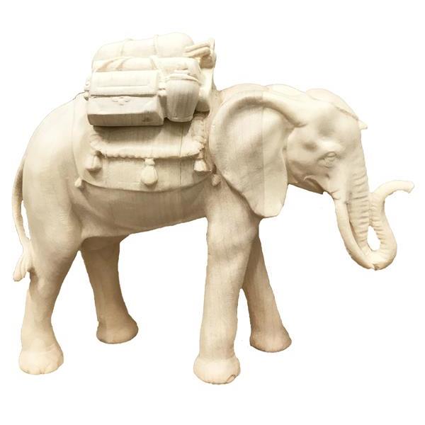 Elefante con sella - naturale