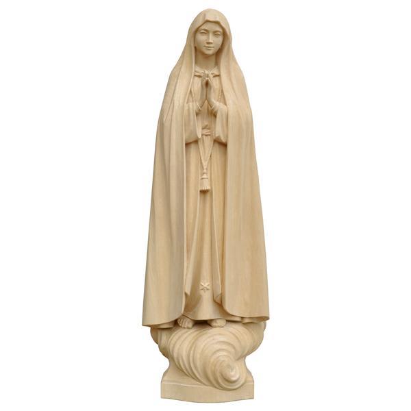 Madonna di Fátima Capelinha - Legno di tiglio scolpito - naturale