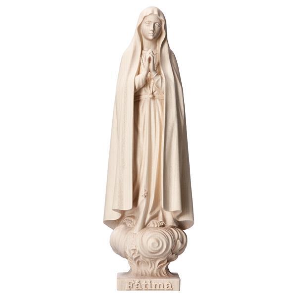 Madonna di Fátima Pellegrina - Legno di tiglio scolpito - naturale