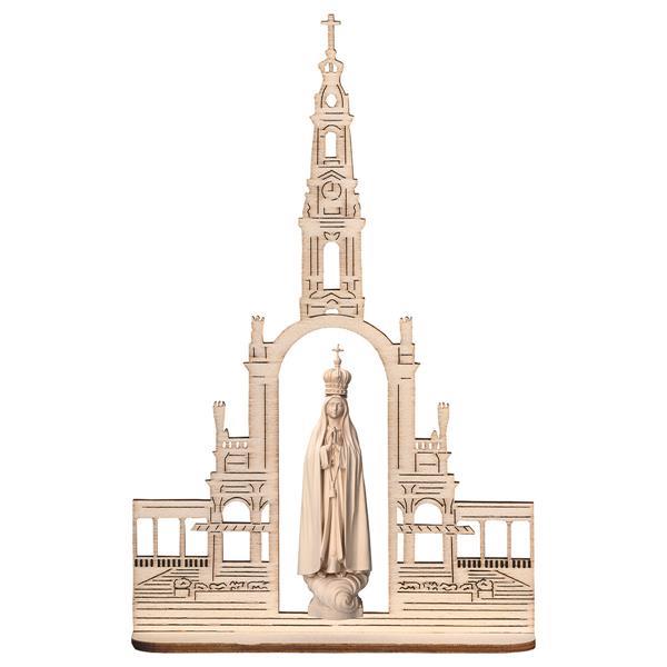 Madonna di Fátima con corona + Basilica - naturale