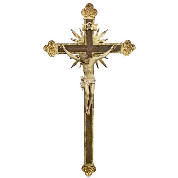 Kreuz mit Strahlen und Korpus Tacca - colorato