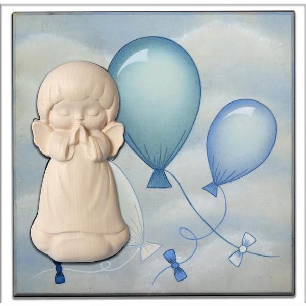 Tavola palloncini blu + Angelo Luna - naturale