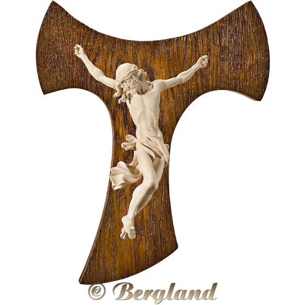 Cristo Barocco su croce del Tau - naturale