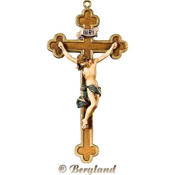 Cristo Barocco su croce barocca - colorato