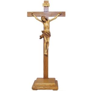 Crocifisso da tavolo - Corpus con croce diritta e base