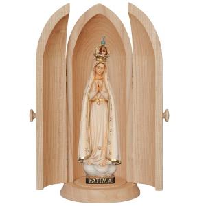 Nicchia con Madonna di Fatima con corona
