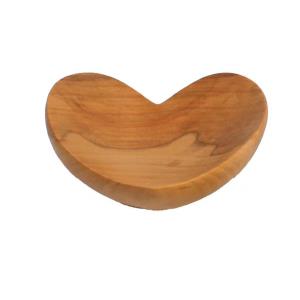 Ciotola a forma di cuore in legno