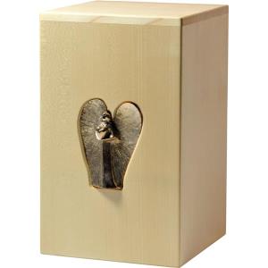 Urna "Angelo dell'amore" - legno di acero - 28,5 x 17,5 x 17,5 cm
