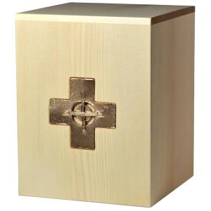 Urna "Croce" - legno di acero - 28,5 x 22 x 22 cm