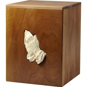 Urna "Grazie" - legno di noce - 28,5 x 22 x 22 cm