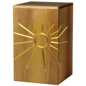 Urna "Luce eterna" - legno di noce - 28,5 x 17,5 x 17,5 cm
