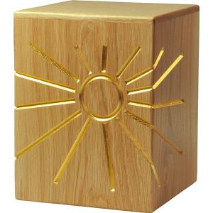 Urna "Luce eterna" - legno di rovere - 28,5 x 22 x 22 cm