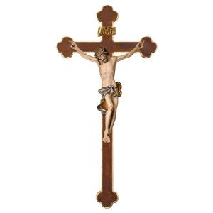 Crocifisso Barocco - Croce barocca - Legno di tiglio scolpito