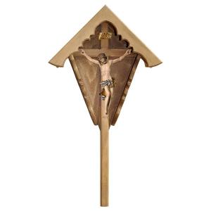 Crocifisso Barocco - Croce da campo Abete