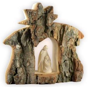 Christmas crib bark with block nativity