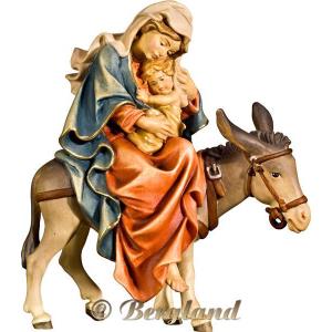 Maria su asinello per fuga in Egitto
