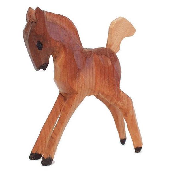 Cavallino (legno cirmolo) - colorato