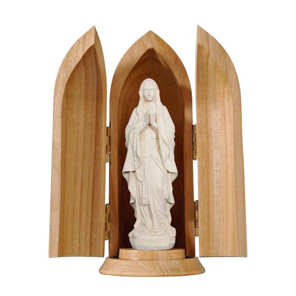 Madonna Lourdes in nicchia - naturale