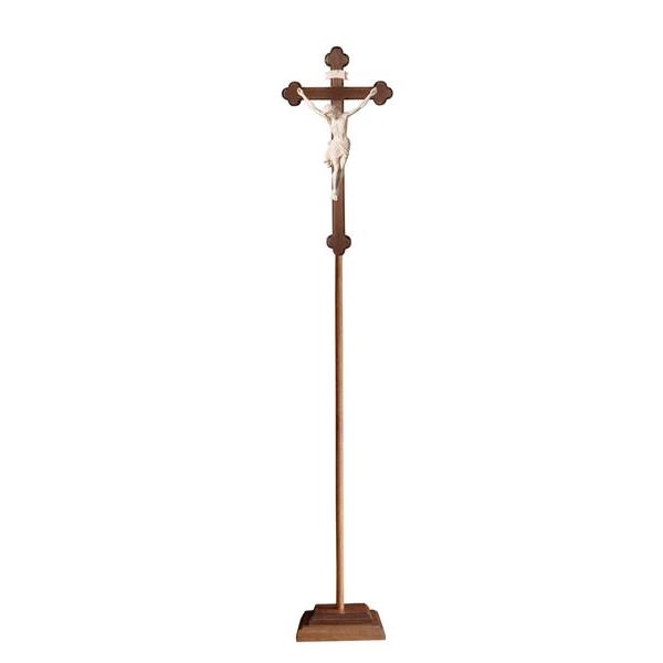 Cr.per processione Siena croce barocca brunita - naturale