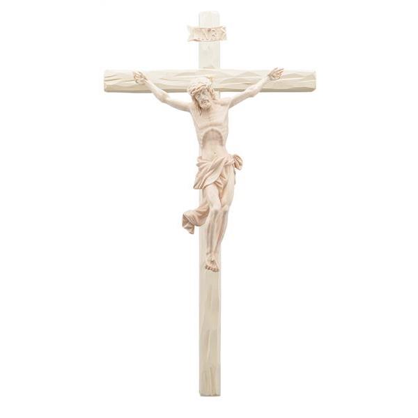 Cristo Benedetto con croce diritta - naturale