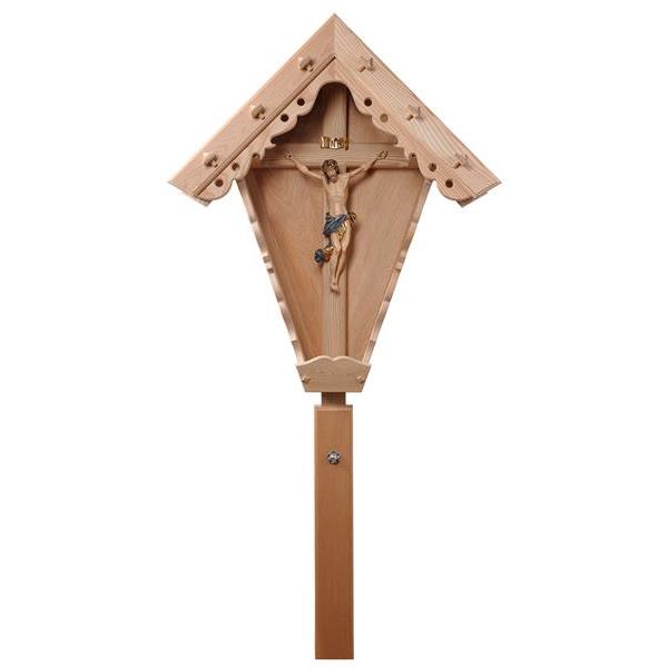 Croce da campo con Cristo Benedetto - colorato